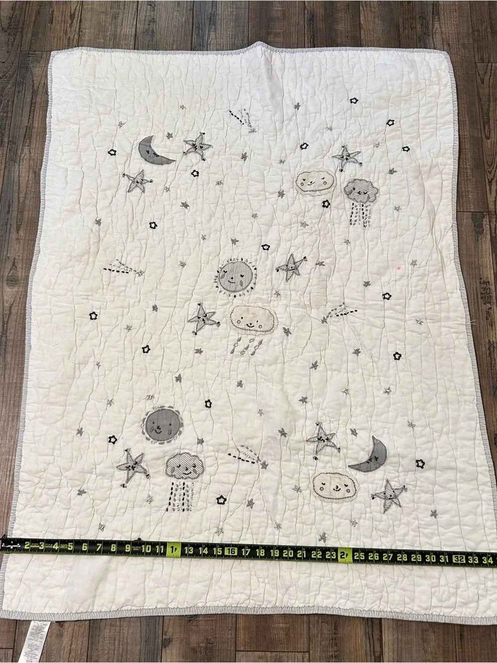 Pottery Barn Kids Celestial Patchwork Reversible Quilt for Baby Crib